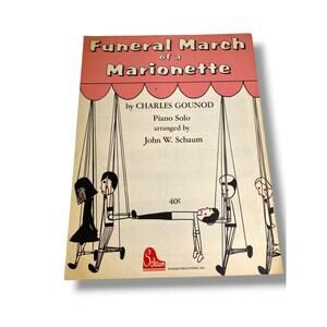 1966 Funeral March of the Marionette Sheet Music Charles Gounod Piano Solo